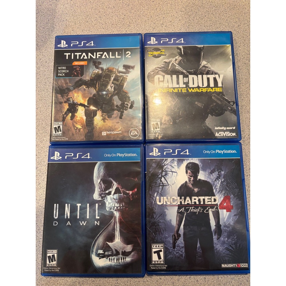 PS4 Game Bundle Titanfall 2 Uncharted 4 Call of Duty Infinite Warfare Until Dawn